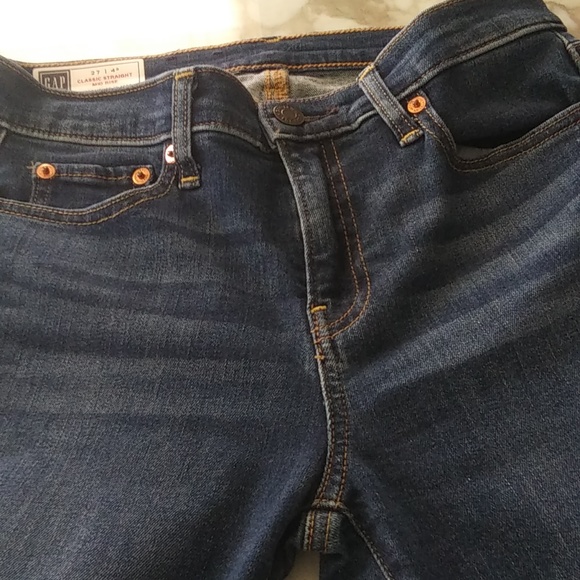3 PAIRS OF GAP WOMEN'S CLASSIC STRAIGHT LEG JEANS/5 POCKET ,SIZE 4, - Picture 6 of 10